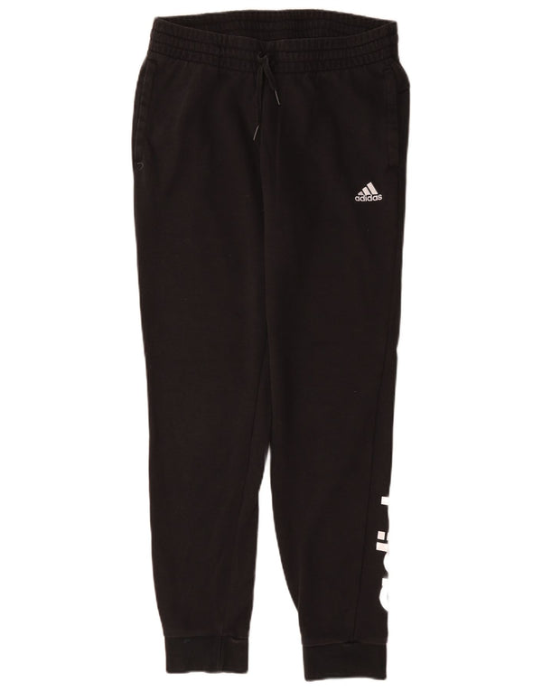 Pantaloni de trening cu grafic pentru femei Adidas Pantaloni de jogging UK 12/14 Medium Black
