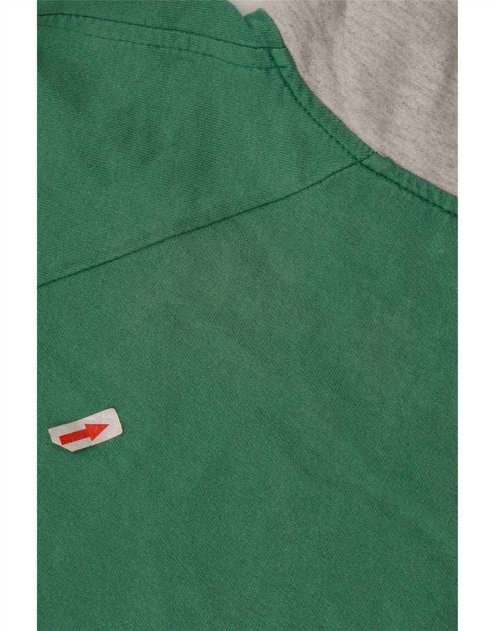 Pulover Campagnolo pentru bărbați, cu fermoar, cu decolteu, verde mediu