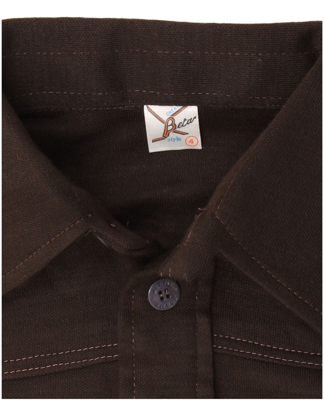 BETA tricou polo cu mânecă lungă pentru bărbați, maro mic