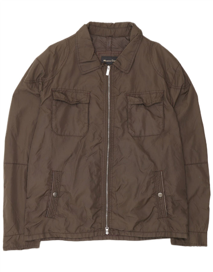 Jachetă Massimo Dutti pentru bărbați, UK 44 2XL, maro, nailon