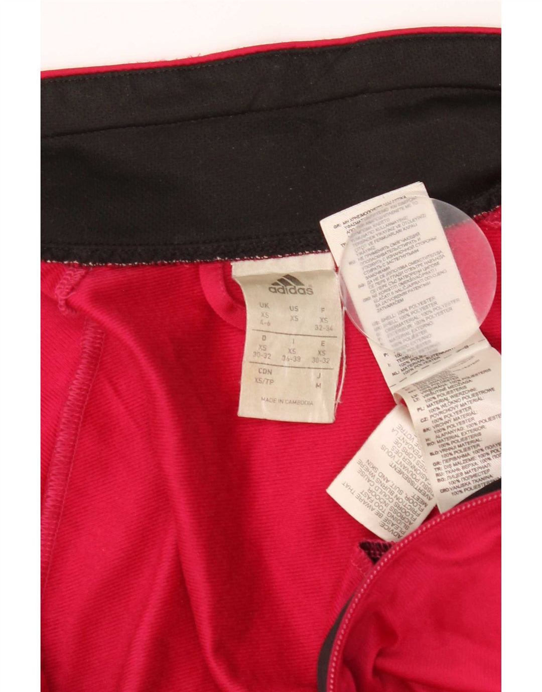 Jachetă de trening pentru femei Adidas UK 4/6 XS poliester roz
