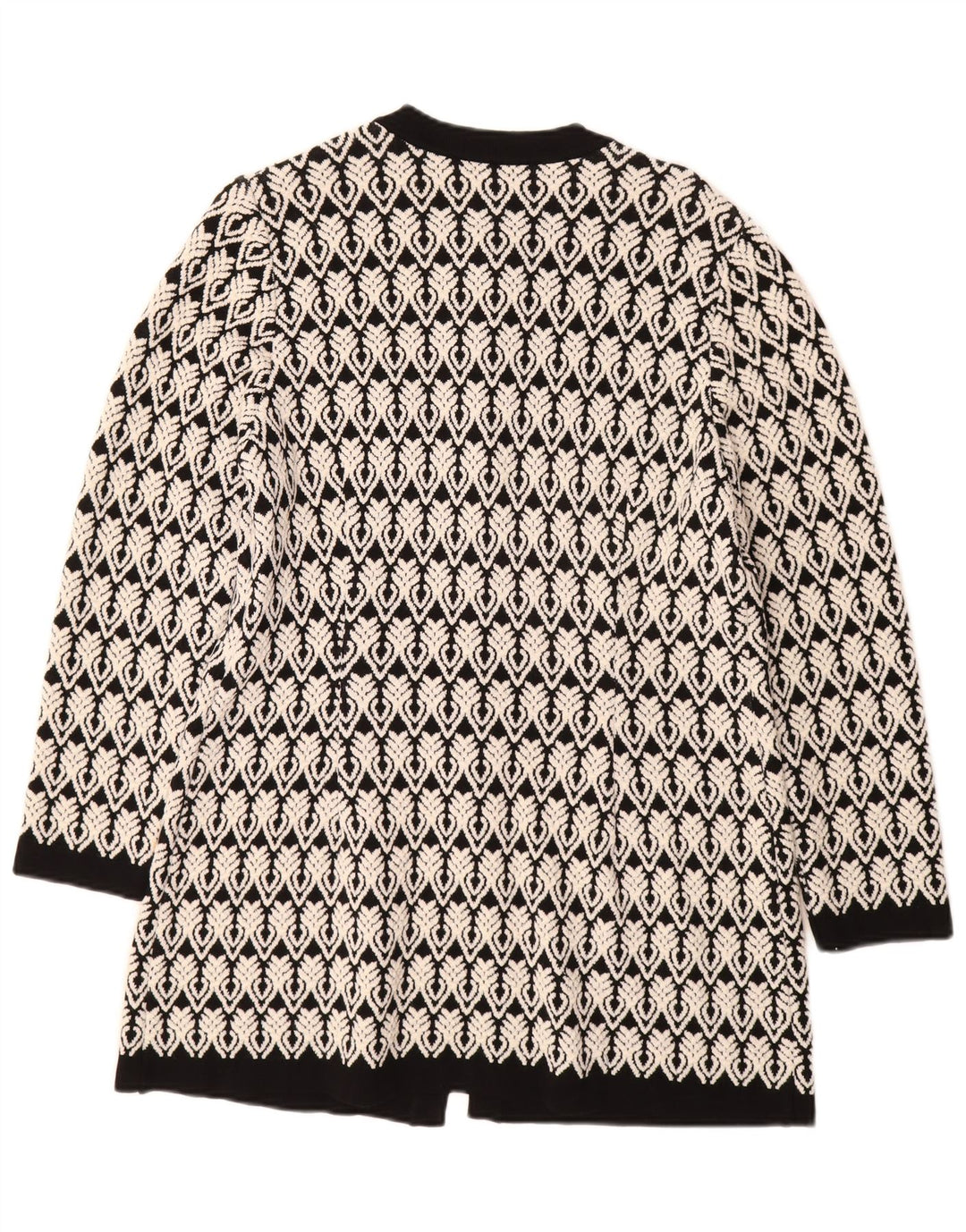 STIZZOLI Pulover cardigan cu paragate pentru femei IT 46 Large White Geometric