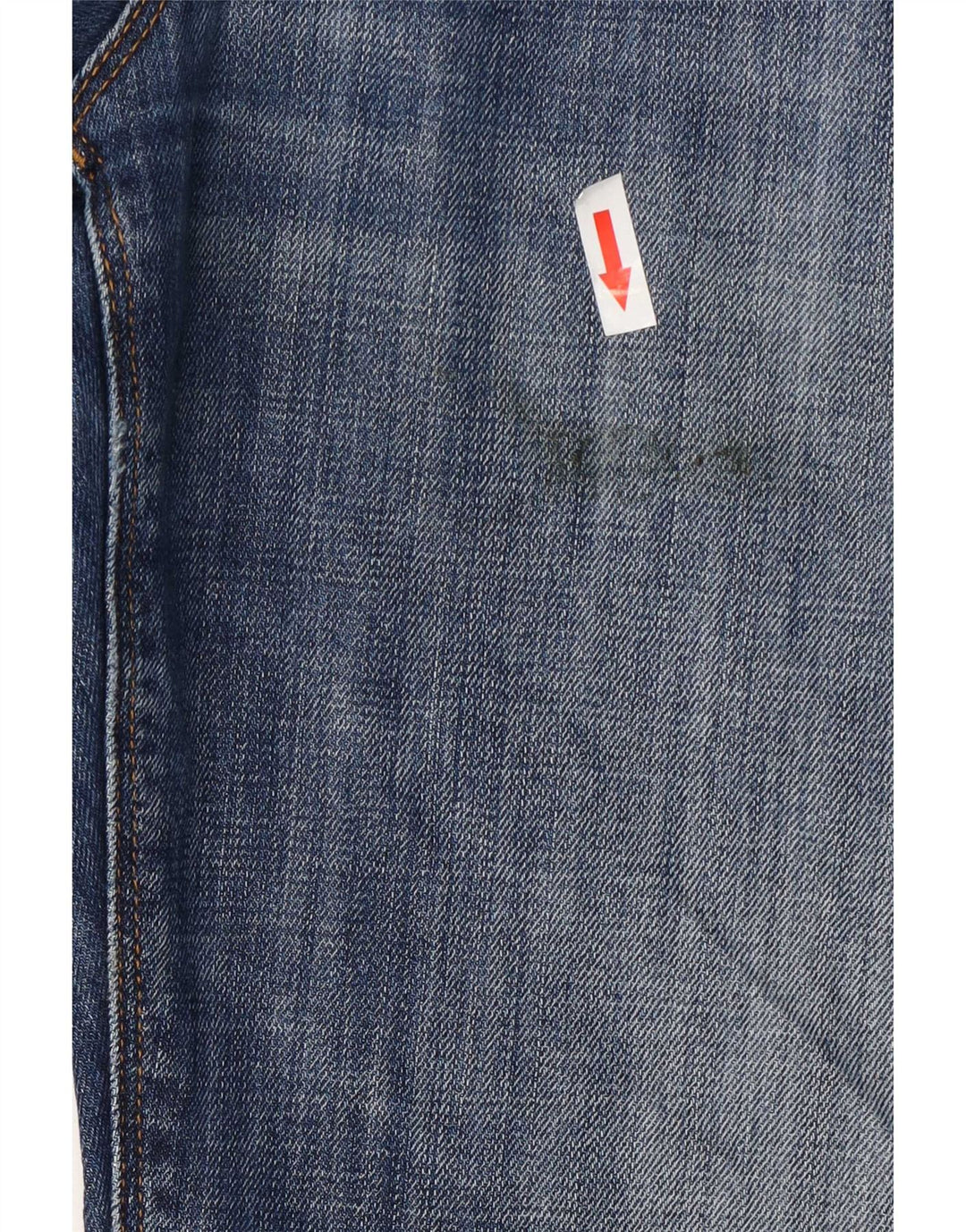 Blugi drepți distressed pentru bărbați Tommy Hilfiger L32 L32 Bumbac albastru