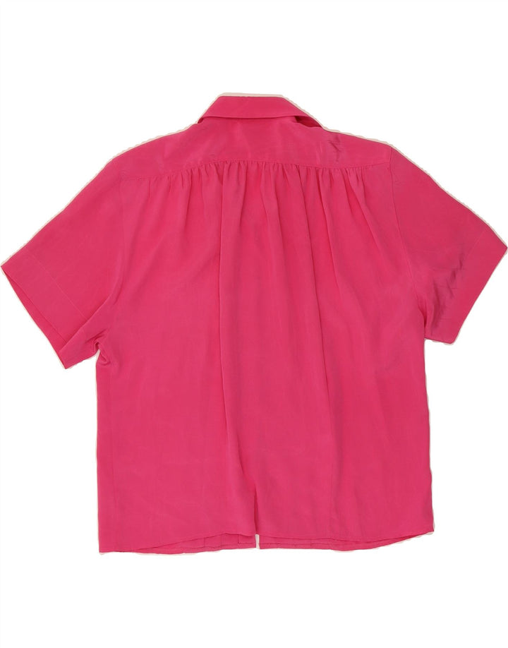 GOLDEN GATE Womens Oversized Short Sleeve Shirt Blouse EU 42 Large Pink Vintage Golden Gate and Second-Hand Golden Gate from Messina Hembry 