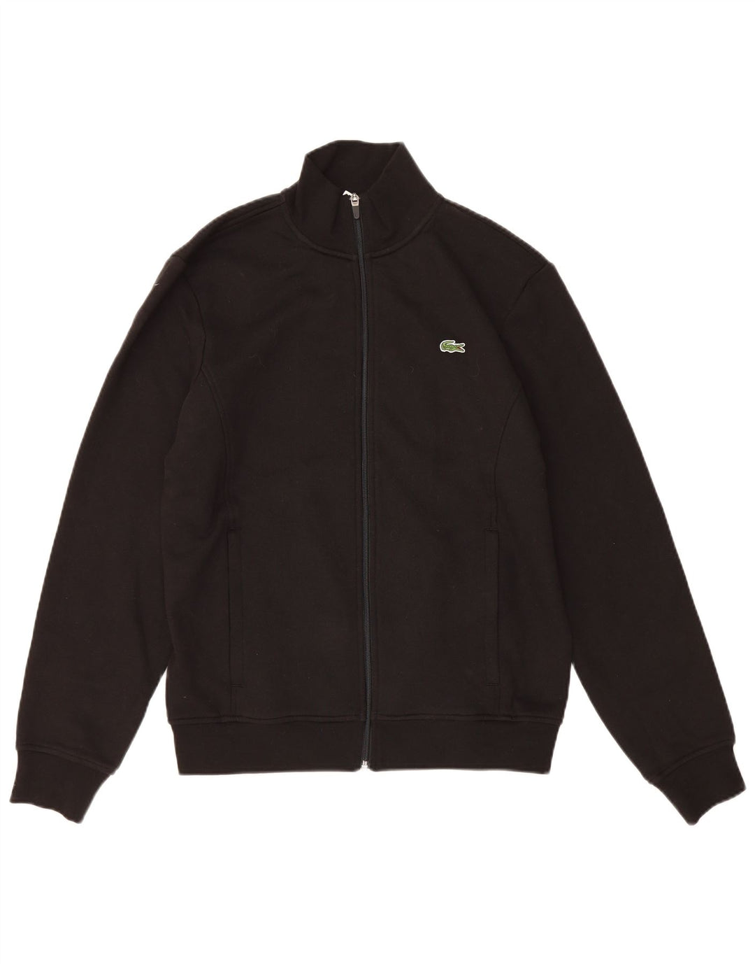Trening Lacoste Regular Fit pentru bărbați, jachetă de top, mărimea 4, bumbac mediu negru