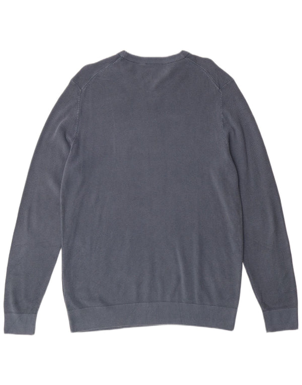 AERONAUTICA MILITARE Pulover pentru bărbați cu gât crew pulover XL bumbac albastru