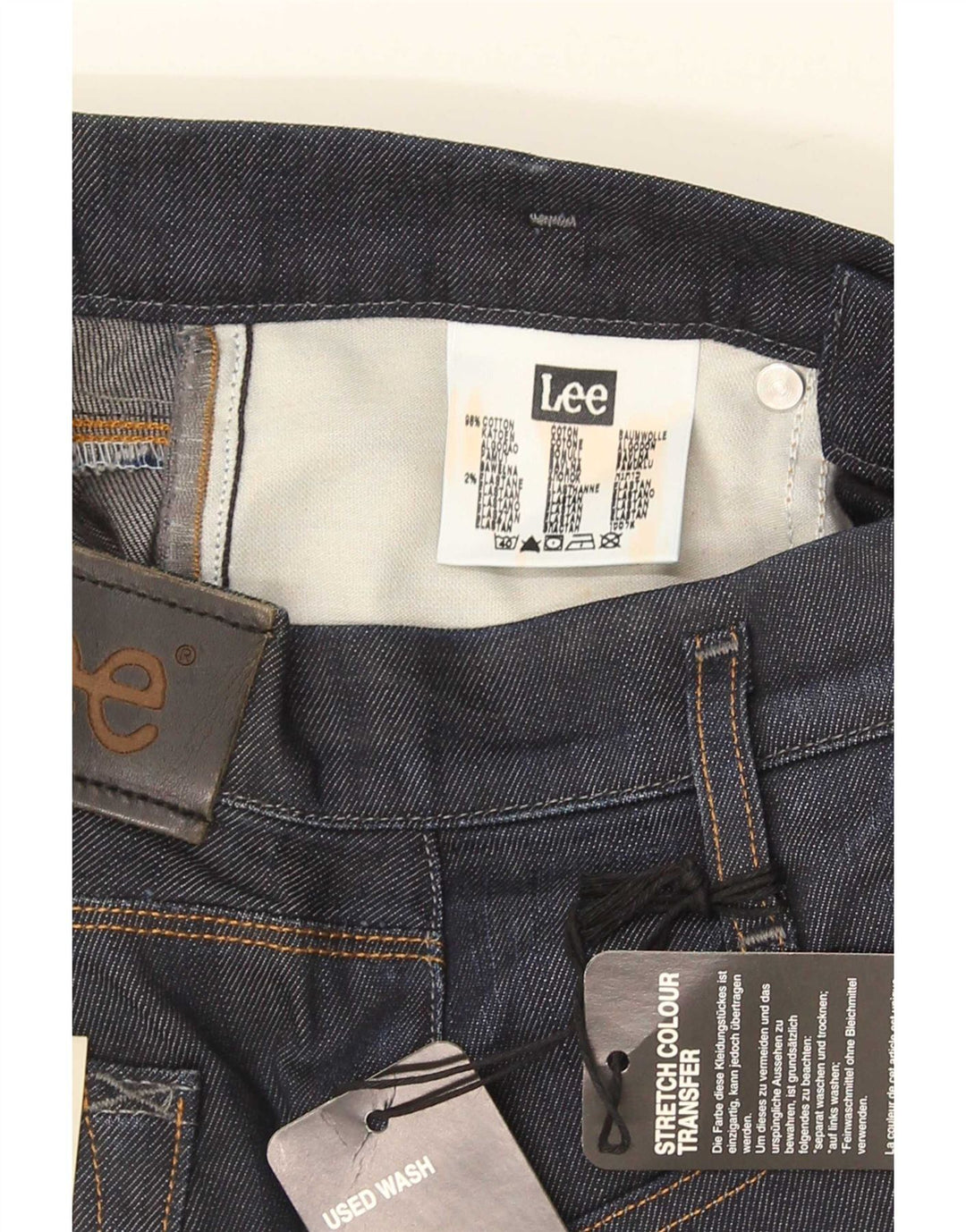 Blugi Lee Lynn Slim pentru femei W26 L33 Bumbac bleumarin