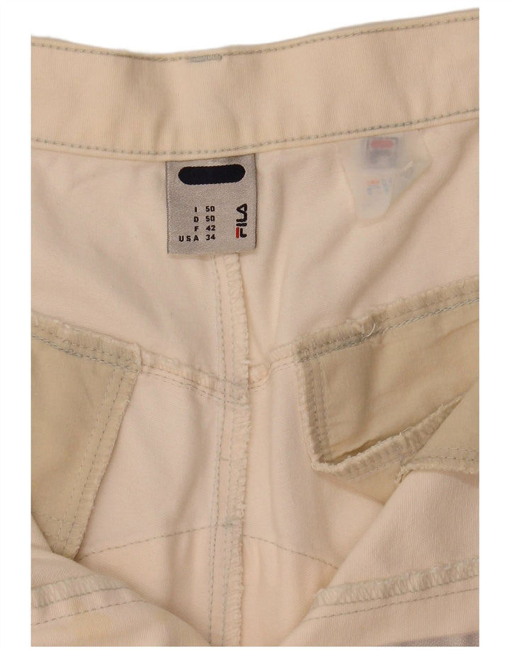 Pantaloni scurți chino pentru bărbați Fila IT 50 Large W34 Off White