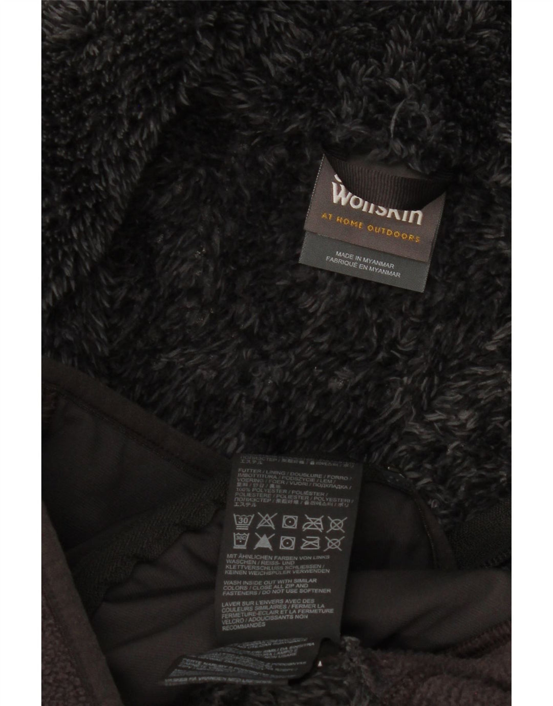 Jachetă fleece Jack Wolfskin pentru femei UK 14 Gri mediu Poliester color bloc