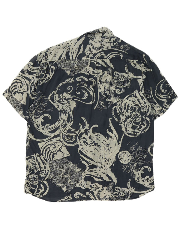 REPORT Cămașă cu mânecă scurtă pentru bărbați Mărimea 41/42 Mare bleumarin Paisley