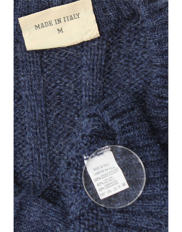 Pulover Cardigan Vintage pentru bărbați Mediu Bleumarin Acrilic