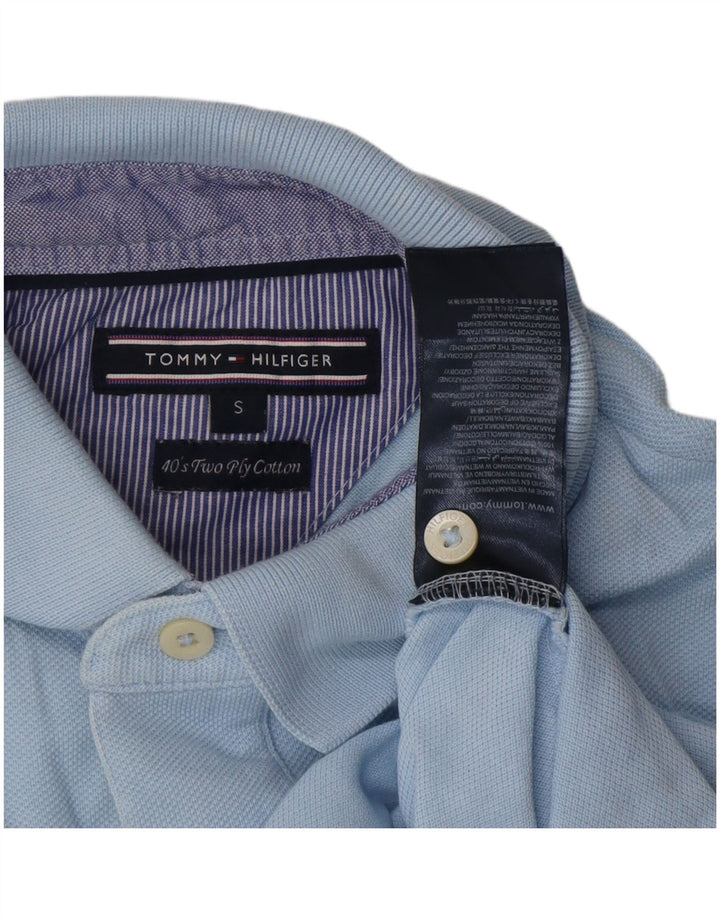 Tricou polo Tommy Hilfiger pentru bărbați, bumbac albastru mic