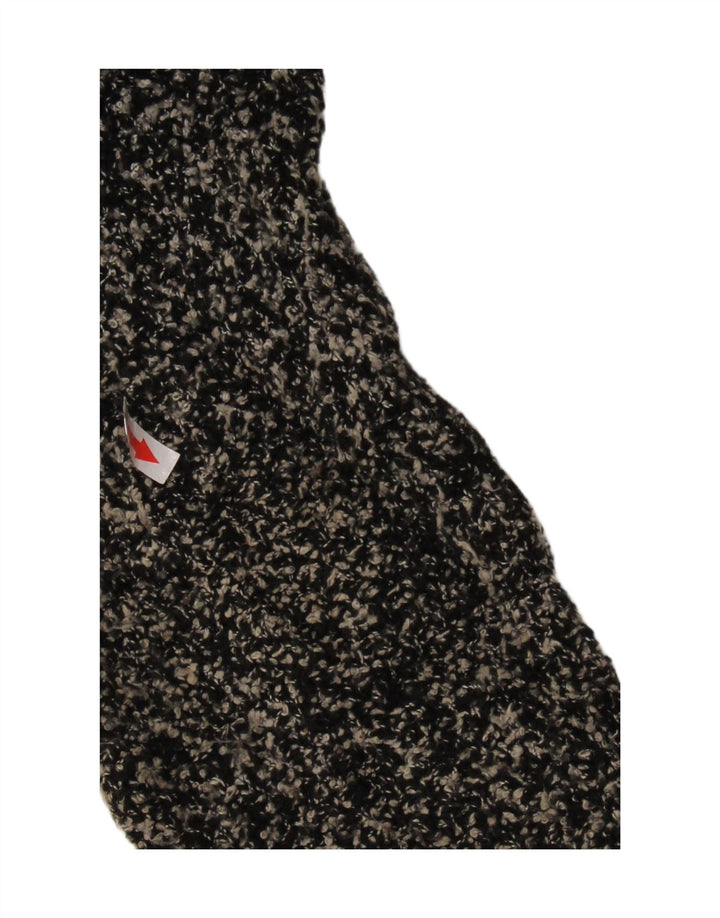 MARKS & SPENCER Pulover cardigan pentru femei UK 12 mediu negru cu pete acrilic