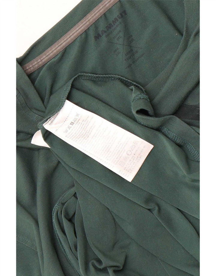 Top grafic pentru bărbați Mammut cu mânecă lungă 2XL, poliester verde