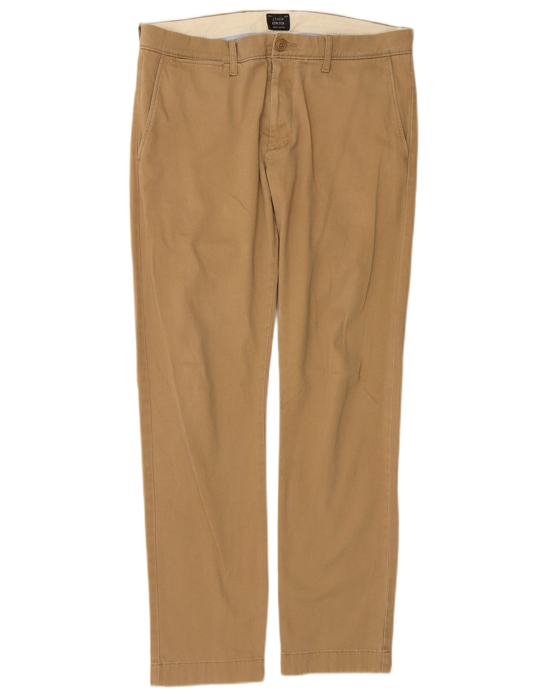 Pantaloni chino drept bărbați J. CREW L31 L30 bumbac bej