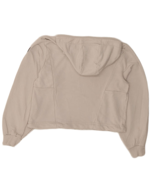 Pulover pentru damă COLMAR Crop Oversized Hoodie UK 6 XS Bumbac alb