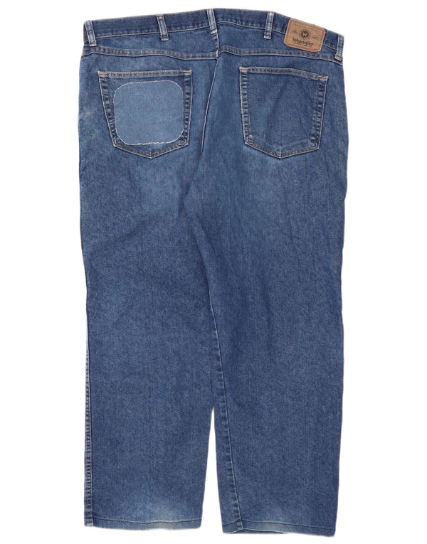 Blugi drepti Wrangler pentru femei, cu ajustare normală, W40 L29, bumbac albastru