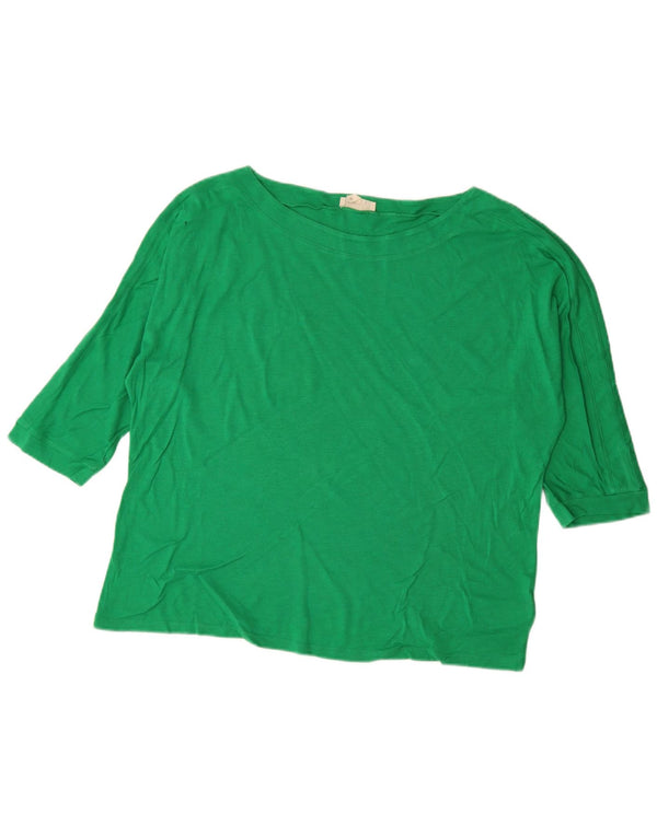 Phase Eight Top pentru femei cu mâneci 3/4 UK 18 XL bumbac verde
