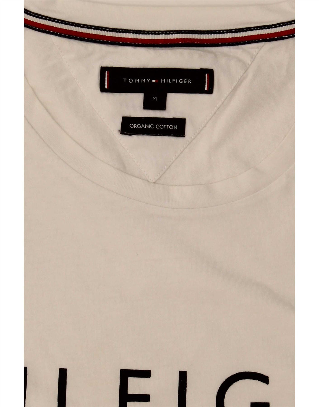 Tricou grafic Tommy Hilfiger pentru bărbați Top, mediu, alb, bumbac