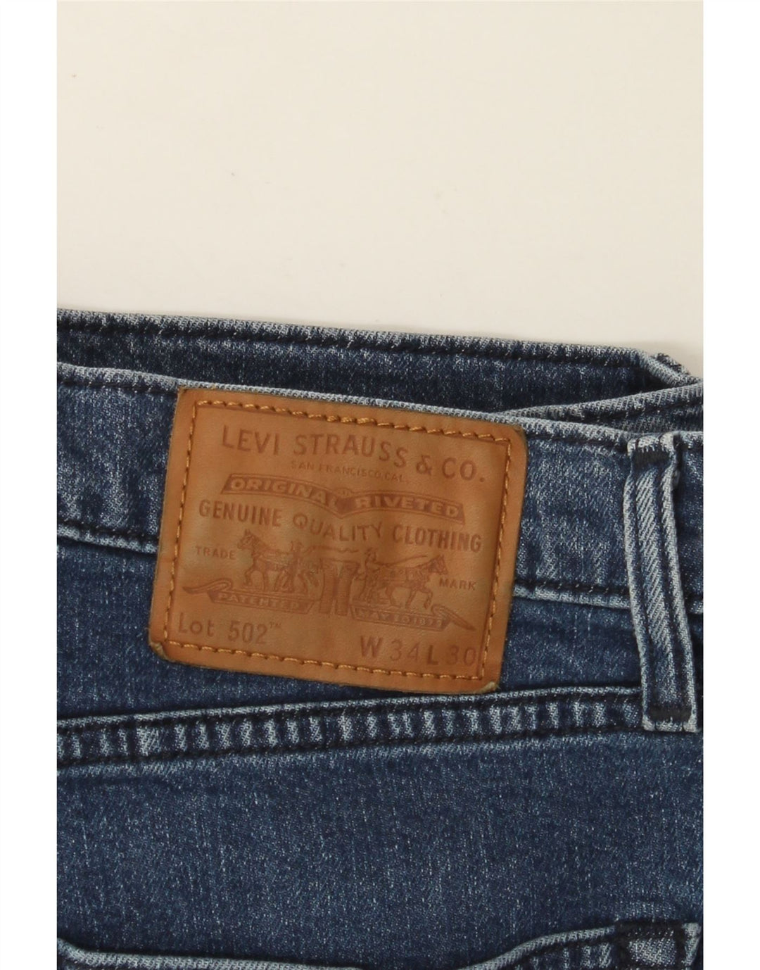 Blugi conici 502 pentru bărbați LEVI'S L34 L30 Bumbac albastru