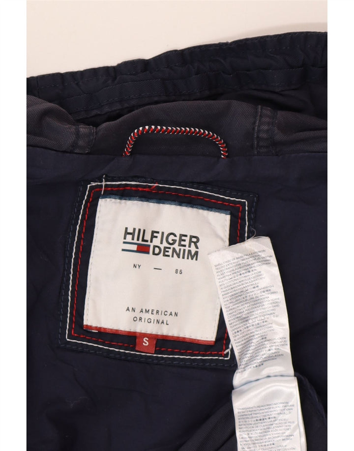 TOMMY HILFIGER Jachetă parka supradimensionată cu glugă pentru femei UK 10 Mic bleumarin