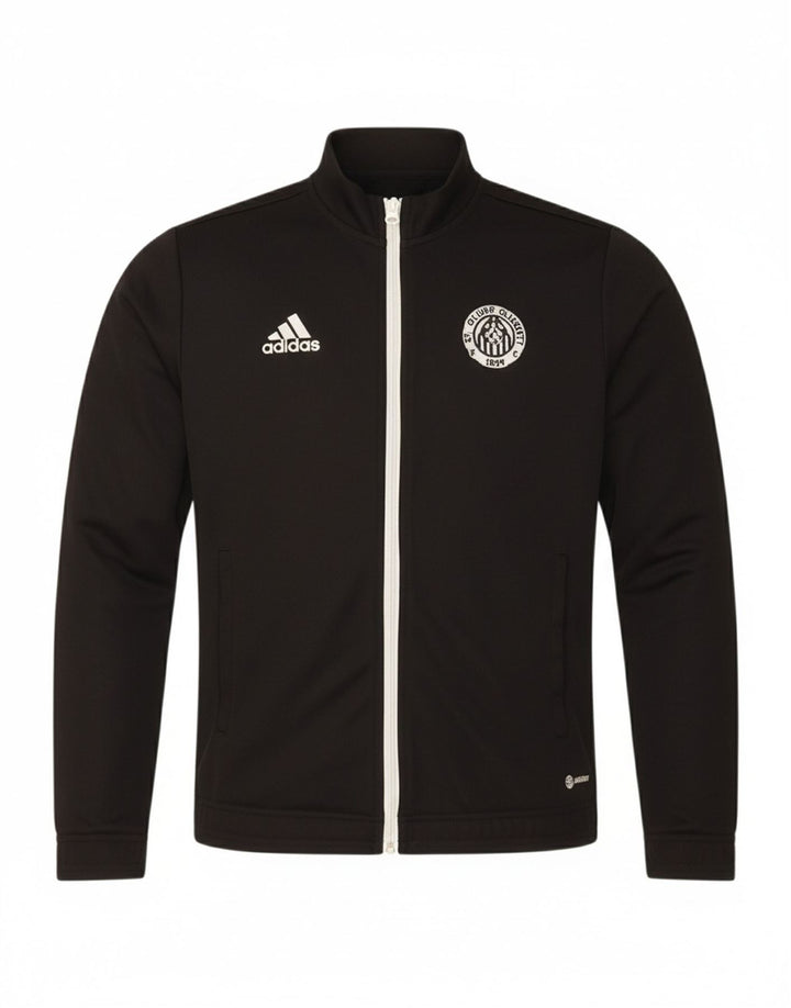 ADIDAS Mens Oliver Tracksuit Top Jacket Small Black Polyester
