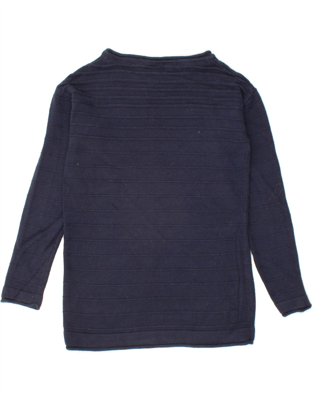 CREW CLOTHING Womens Boat Neck Jumper Sweater US 8 Medium Navy Blue Vintage Crew Clothing and Second-Hand Crew Clothing from Messina Hembry 