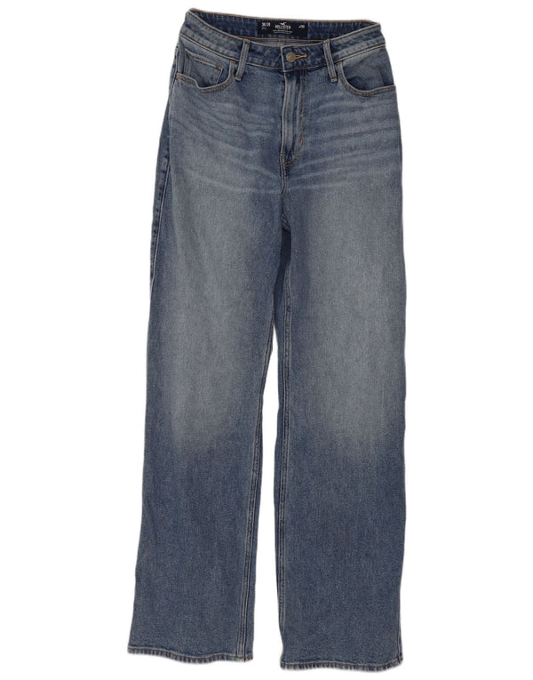Blugi drepți cu talie înaltă Hollister pentru femei, cu talie înaltă, US 2 XS W26 L30 Albastru