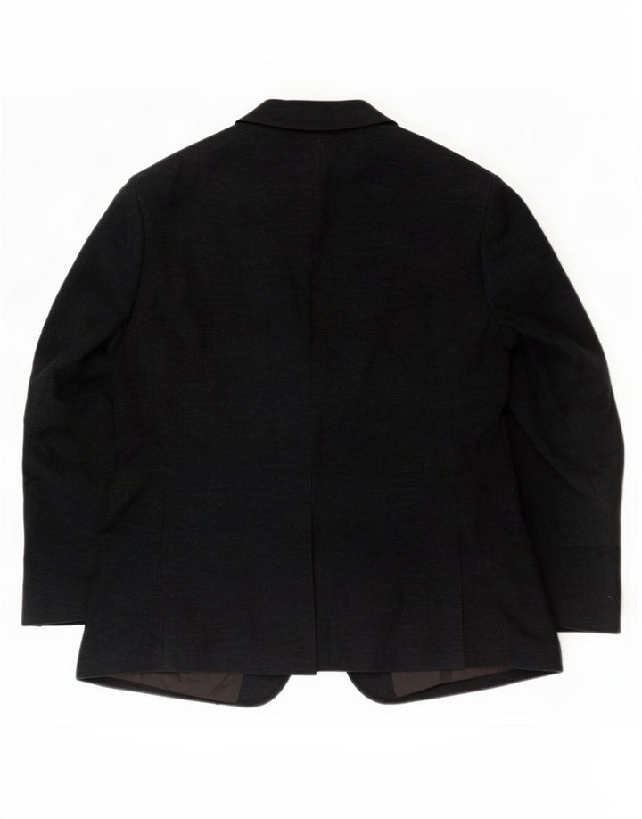 Jachetă pentru bărbați Marks & Spencer cu 2 nasturi, UK 46 XL, bumbac negru