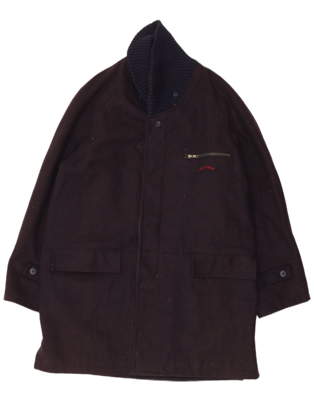 PAUL & SHARK Pardesiu pentru iahting pentru bărbați UK 40 Lână mare neagră