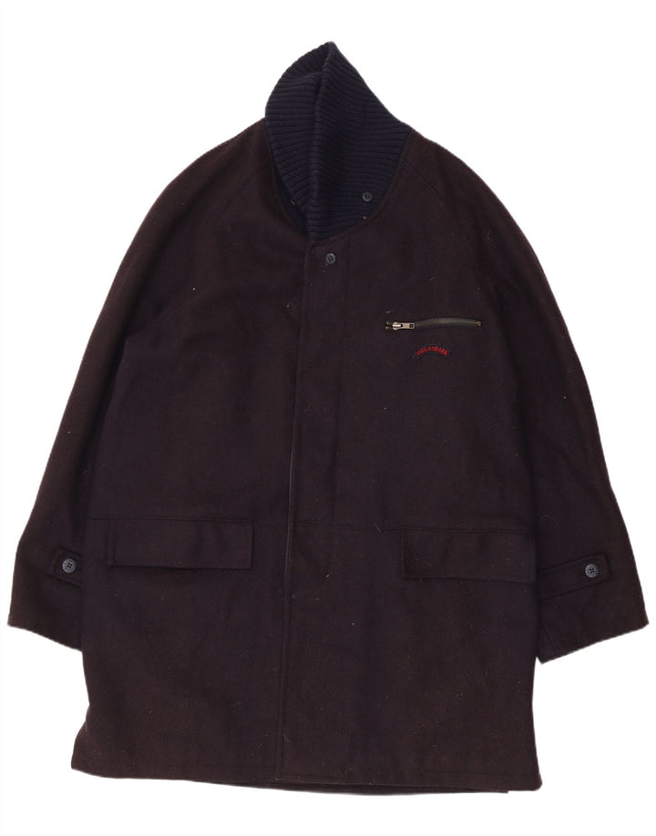 PAUL & SHARK Pardesiu pentru iahting pentru bărbați UK 40 Lână mare neagră