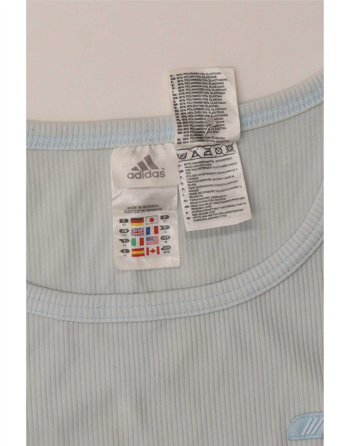 Vest Vest Top Femei Adidas UK 14 Medium Blue Nylon