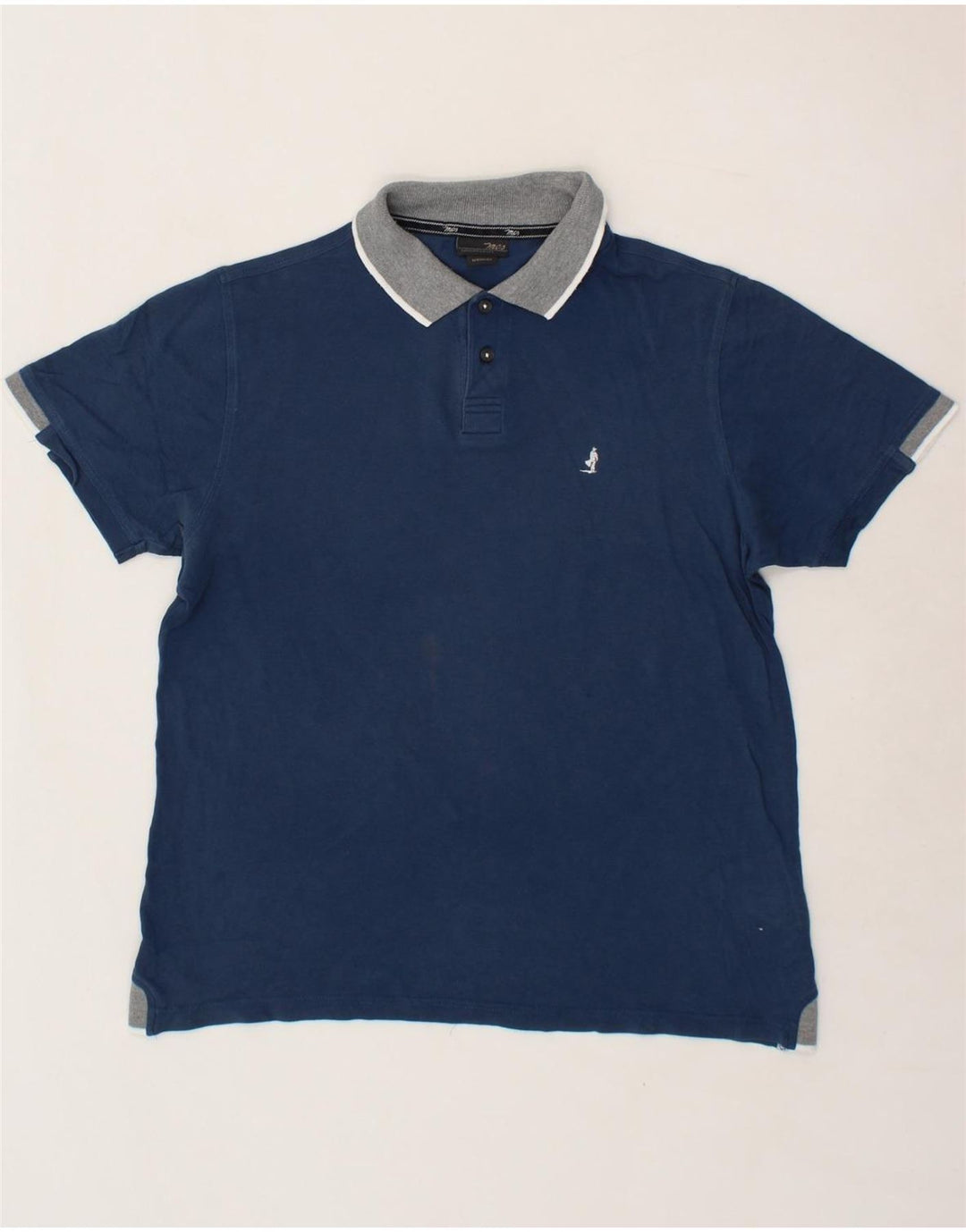 MARLBORO CLASSICS Mens Polo Shirt Medium Navy Blue Cotton Vintage Marlboro Classics and Second-Hand Marlboro Classics from Messina Hembry 