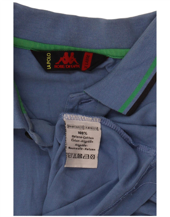 Cămașă polo pentru bărbați Kappa XL Bumbac albastru