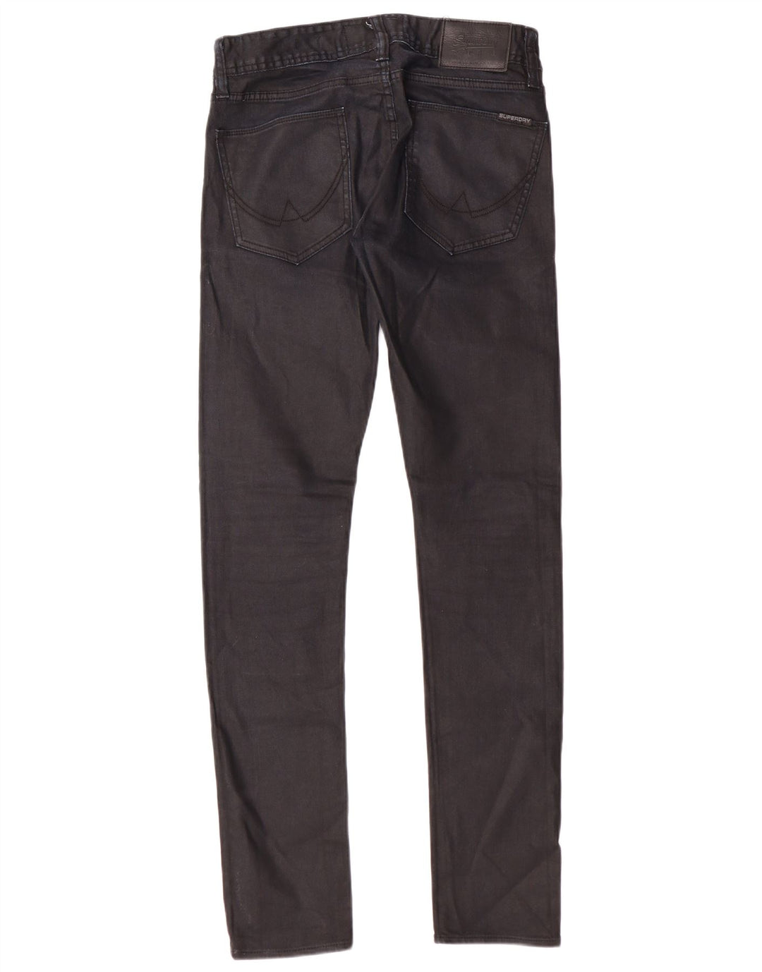 Blugi skinny pentru femei Superdry W28 L32 Black Cotton Classic