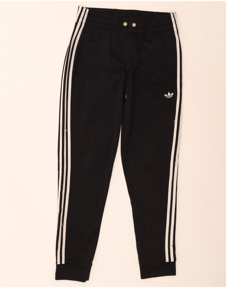 Pantaloni de trening Adidas pentru bărbați Joggeri poliester mediu negru