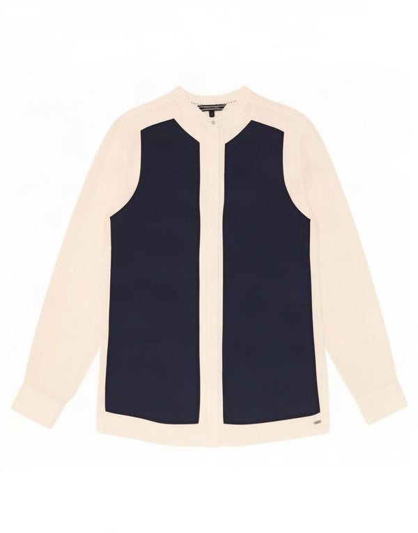 Bluză cămașă pentru femei Tommy Hilfiger US 6 Medium White Colorblock