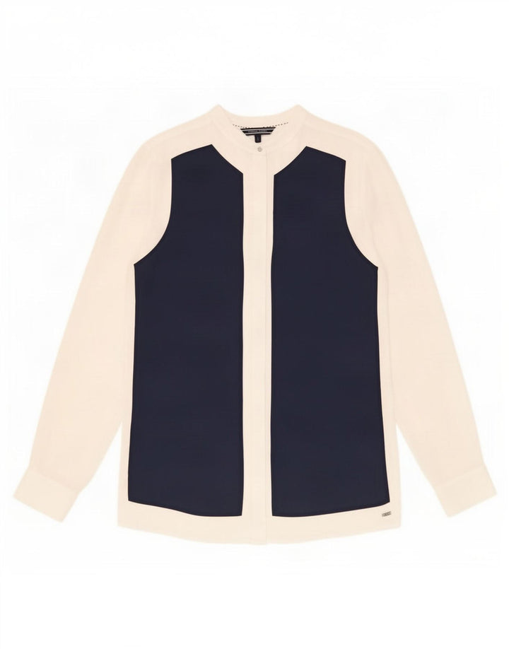 Bluză cămașă pentru femei Tommy Hilfiger US 6 Medium White Colorblock