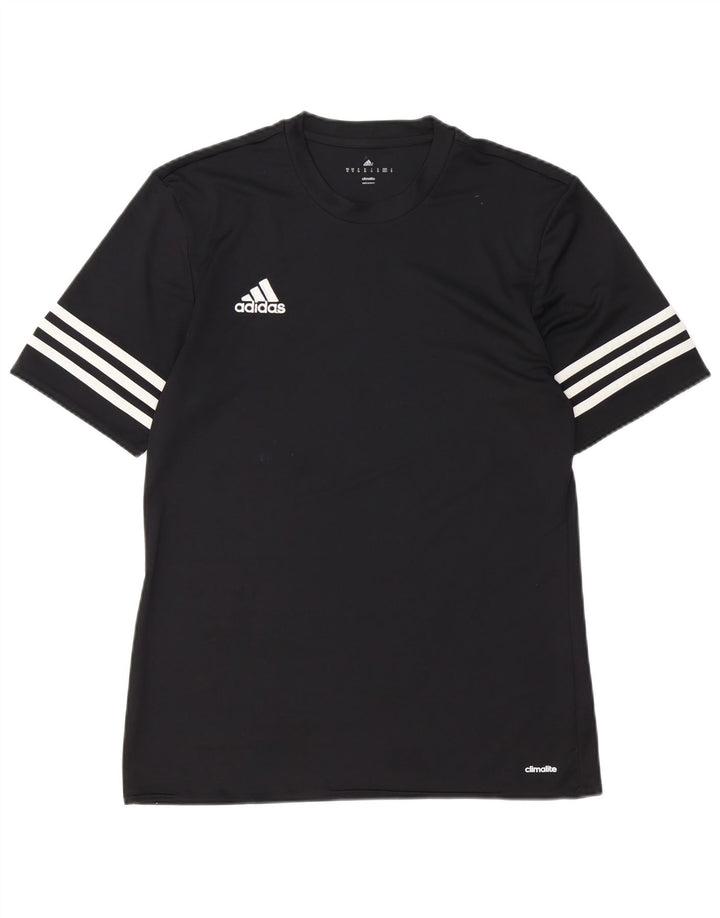 Tricou Adidas Climalite pentru bărbați Top Mediu Negru Poliester