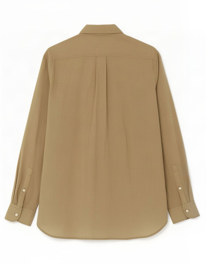 Cămașă cu paragate pentru femei Gap UK 14 Medium Khaki Ramie