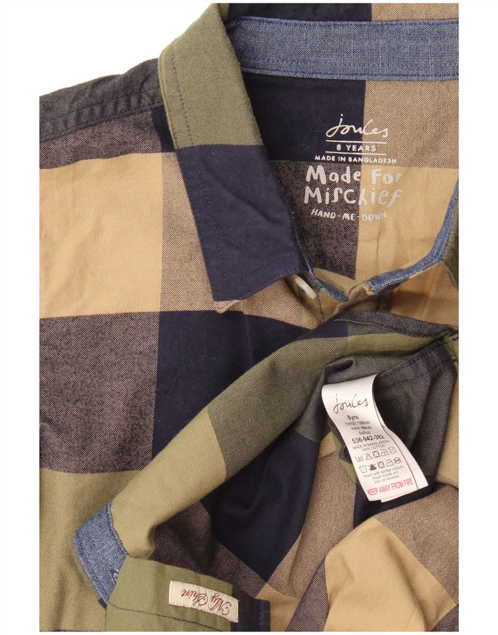 Cămașă Joules Băieți 7-8 Ani Bumbac Cu Check Multicolor