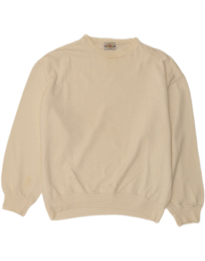 S.OLIVER Womens Oversized Crew Neck Jumper Sweater UK 16 Large Off White Vintage S.Oliver and Second-Hand S.Oliver from Messina Hembry 