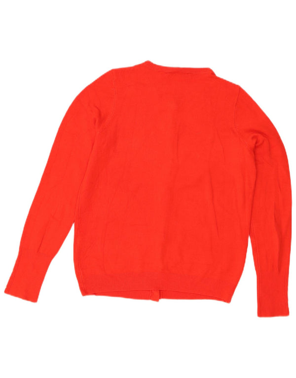 Pulover cardigan pentru femei Zara UK 12, viscoză roșie medie