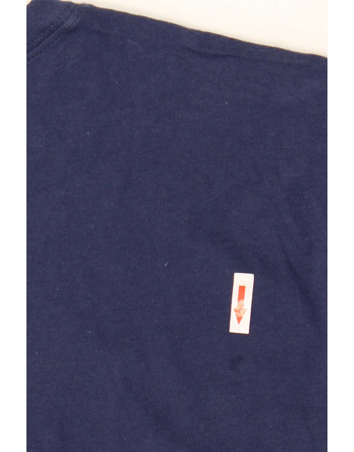 Tricou grafic Nike pentru bărbați Top mediu din bumbac bleumarin