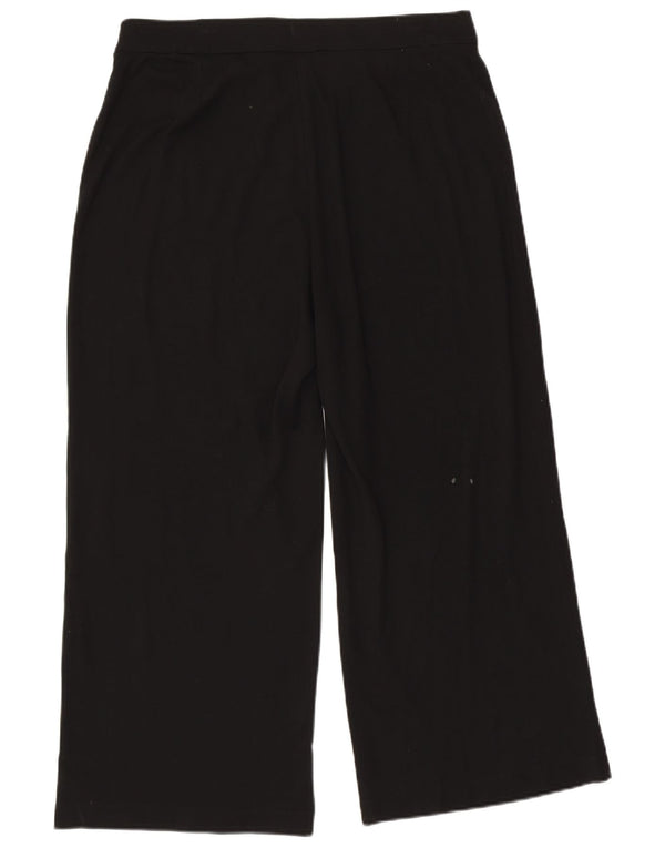 Pantaloni tăiați pentru femei Marks & Spencer UK 18 XL W36 L26 Viscoză neagră