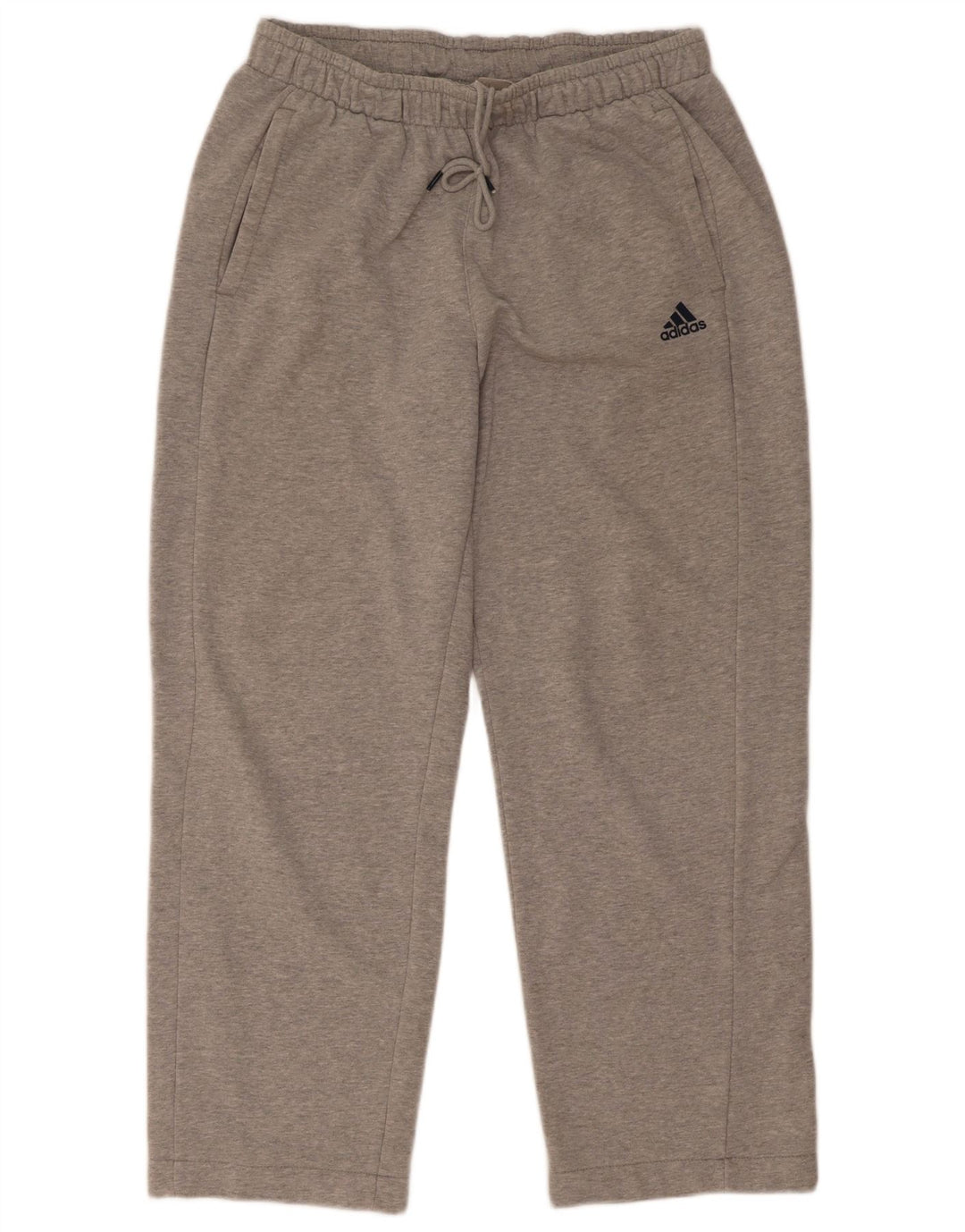 Pantaloni de trening Adidas Climalite pentru bărbați, bumbac gri mediu