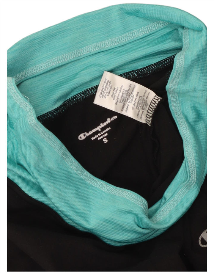 Leggings pentru femei Champion UK 10, negru, poliester color bloc