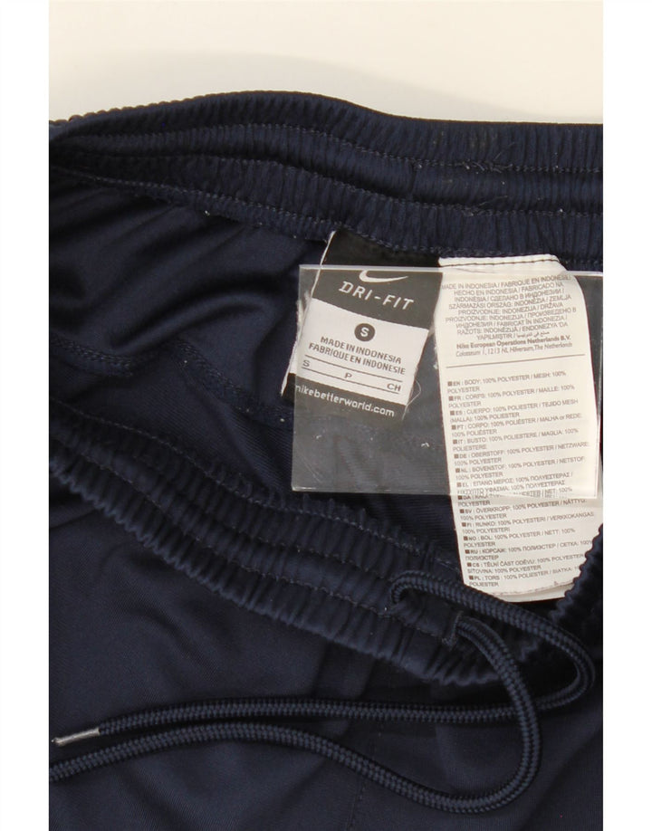 NIKE Womens Dri Fit Tracksuit Trousers UK 8 Small  Navy Blue Polyester Vintage Nike and Second-Hand Nike from Messina Hembry 