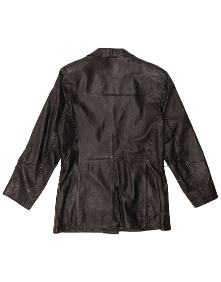 Jachetă de piele pentru femei VINTAGE UK 14 Medium Black