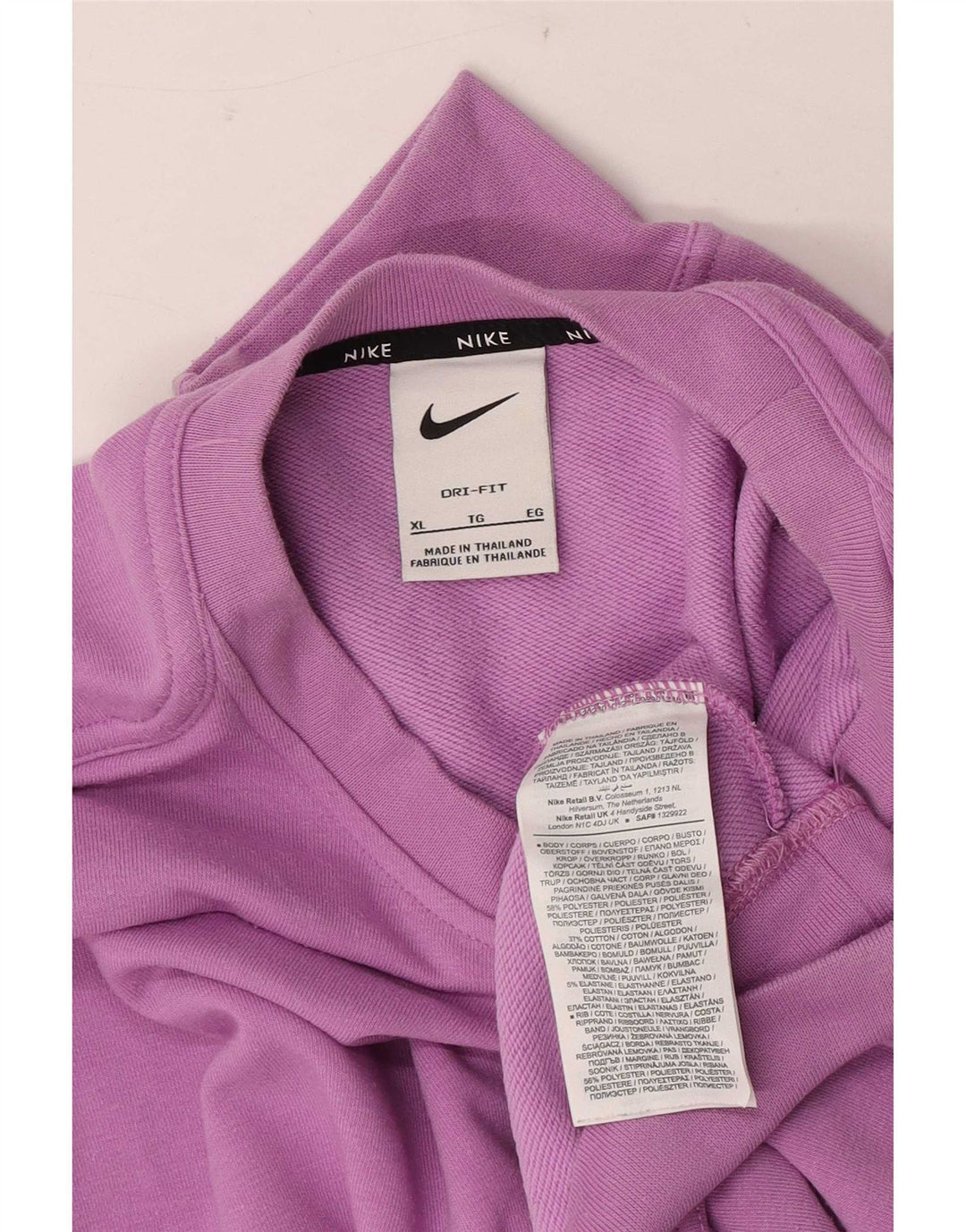 Pulover supradimensionat Nike Dri Fit pentru femei UK 18 XL Poliester violet